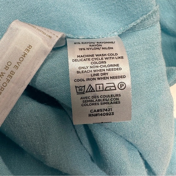 LOFT BEACH Women's Light Blue Jumpsuit SZ XL - Picture 11 of 12